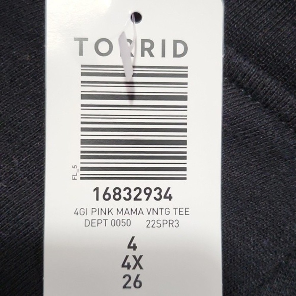NWT Torrid Vibrant Mama Graphic T-Shirt Size 4 /4X 26 - Picture 4 of 6
